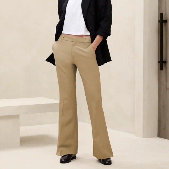 NWT BANANA REPUBLIC SCULPTED BOOTCUT PANT - GRAY - Picture 1 of 7